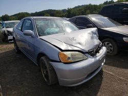 Salvage cars for sale at Chambersburg, PA auction: 2001 Honda Civic SI