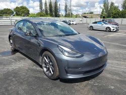 Salvage cars for sale from Copart Miami, FL: 2021 Tesla Model 3