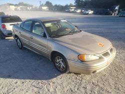 Salvage cars for sale from Copart Madisonville, TN: 2002 Pontiac Grand AM SE1