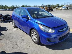 Salvage cars for sale at Pennsburg, PA auction: 2013 Hyundai Accent GLS