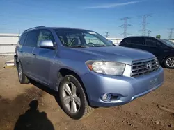 Salvage cars for sale at Elgin, IL auction: 2008 Toyota Highlander Sport