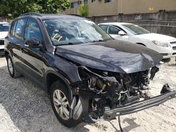 Salvage cars for sale from Copart Opa Locka, FL: 2017 Volkswagen Tiguan S