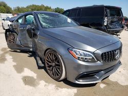 Salvage cars for sale from Copart Riverview, FL: 2019 Mercedes-Benz C 63 AMG