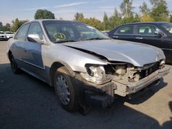 Salvage cars for sale at Portland, OR auction: 2002 Honda Accord LX