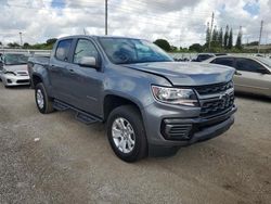 Salvage cars for sale at Miami, FL auction: 2022 Chevrolet Colorado LT