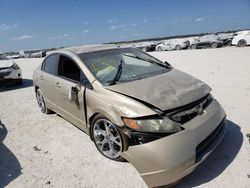 Salvage cars for sale from Copart New Braunfels, TX: 2008 Honda Civic LX