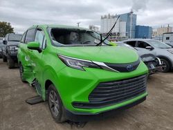 Salvage cars for sale at Dyer, IN auction: 2021 Toyota Sienna LE