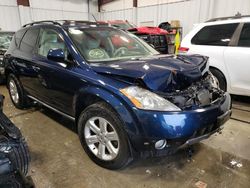 Salvage cars for sale at Franklin, WI auction: 2007 Nissan Murano SL