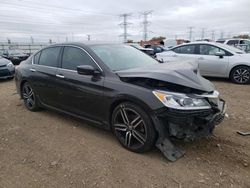 Salvage cars for sale at Dyer, IN auction: 2016 Honda Accord Sport