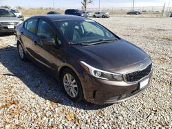 Salvage cars for sale at Cicero, IN auction: 2017 KIA Forte LX