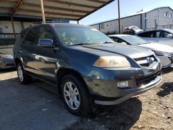 Salvage cars for sale at Pennsburg, PA auction: 2006 Acura MDX Touring