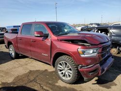 Salvage cars for sale at Woodhaven, MI auction: 2020 Dodge 1500 Laramie