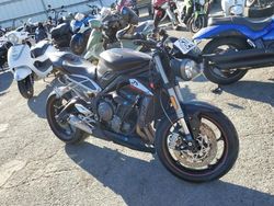 Salvage cars for sale from Copart Martinez, CA: 2019 Triumph Street Triple RS