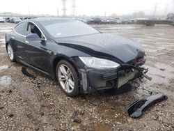 Salvage cars for sale at Elgin, IL auction: 2013 Tesla Model S