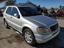 Mercedes-Benz salvage cars for sale: 2000 Mercedes-Benz ML 430