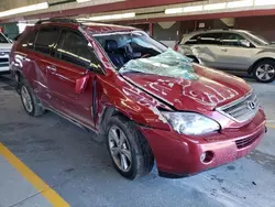 Salvage cars for sale at Dyer, IN auction: 2008 Lexus RX 400H