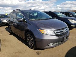 Salvage cars for sale at New Britain, CT auction: 2016 Honda Odyssey Touring
