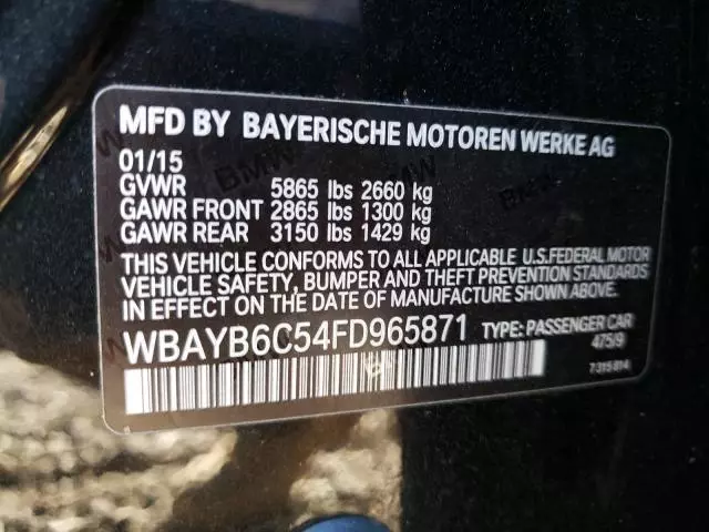 2015 BMW 750 XI