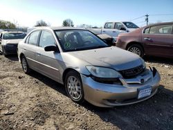 Honda Civic salvage cars for sale: 2005 Honda Civic LX