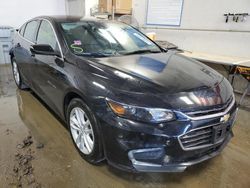 Salvage cars for sale at Elgin, IL auction: 2016 Chevrolet Malibu Hybrid