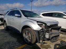 Salvage cars for sale at Dyer, IN auction: 2017 Chevrolet Equinox Premier