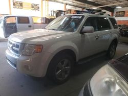 Ford salvage cars for sale: 2011 Ford Escape Limited