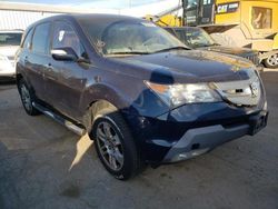 Salvage cars for sale at Dyer, IN auction: 2009 Acura MDX Technology