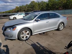 Salvage cars for sale from Copart Brookhaven, NY: 2015 Volkswagen Passat S