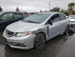 Honda salvage cars for sale: 2015 Honda Civic EX