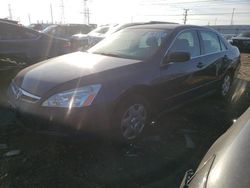 Salvage cars for sale at Dyer, IN auction: 2006 Honda Accord LX