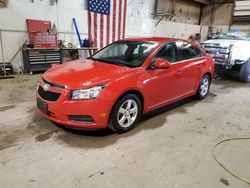 Salvage cars for sale at Casper, WY auction: 2014 Chevrolet Cruze LT