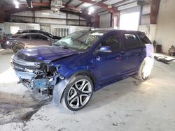 Salvage cars for sale at North Billerica, MA auction: 2013 Ford Edge Sport