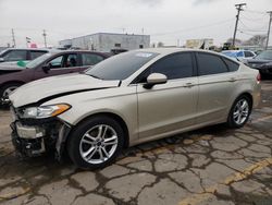 Salvage cars for sale at Chicago Heights, IL auction: 2018 Ford Fusion SE