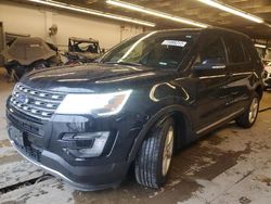 Salvage cars for sale at Wheeling, IL auction: 2017 Ford Explorer XLT