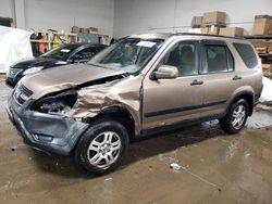 Salvage cars for sale at Elgin, IL auction: 2002 Honda CR-V EX