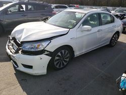 Salvage cars for sale at Glassboro, NJ auction: 2014 Honda Accord Touring Hybrid