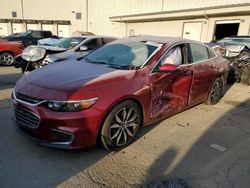 Carros salvage para piezas a la venta en subasta: 2017 Chevrolet Malibu LT