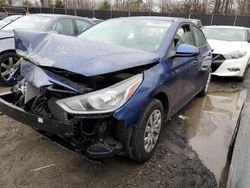 Salvage cars for sale at Waldorf, MD auction: 2021 Hyundai Accent SE