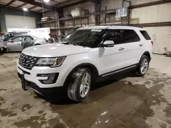 Salvage cars for sale from Copart Eldridge, IA: 2017 Ford Explorer Limited