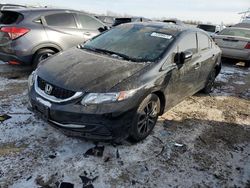 Salvage cars for sale from Copart Elgin, IL: 2014 Honda Civic EX