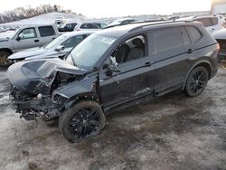 Salvage cars for sale from Copart Mcfarland, WI: 2022 Volkswagen Tiguan SE R-LINE Black