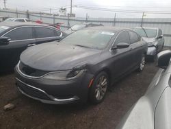Salvage cars for sale at Chicago Heights, IL auction: 2015 Chrysler 200 Limited
