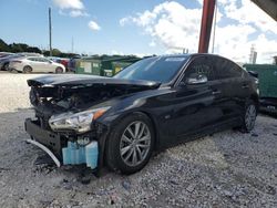 Salvage cars for sale at Homestead, FL auction: 2015 Infiniti Q50 Base