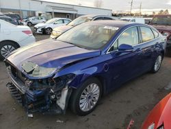 Salvage cars for sale at New Britain, CT auction: 2015 Ford Fusion SE Phev