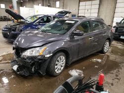 Salvage cars for sale at Ham Lake, MN auction: 2015 Nissan Sentra S