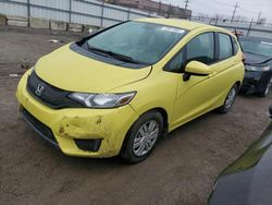 Salvage cars for sale at Dyer, IN auction: 2015 Honda FIT LX