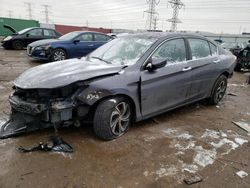 Salvage cars for sale at Elgin, IL auction: 2017 Honda Accord LX