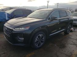 Salvage cars for sale at Chicago Heights, IL auction: 2019 Hyundai Santa FE Limited