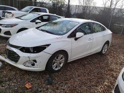 Salvage cars for sale from Copart Waldorf, MD: 2019 Chevrolet Cruze LT