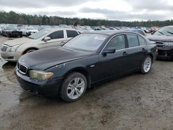 Salvage cars for sale at Harleyville, SC auction: 2003 BMW 745 I